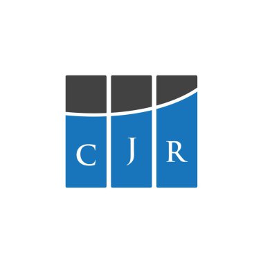 Siyah arka planda CJR harf logosu tasarımı. CJR yaratıcı harflerin baş harfleri logo kavramı. CJR harf tasarımı.