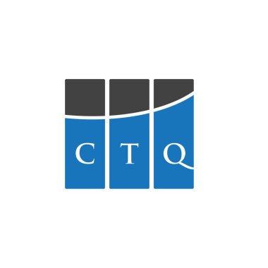 CTQ harfi logo tasarımı siyah arka planda. CTQ yaratıcı harflerin baş harfleri logo kavramı. CTQ harf tasarımı.