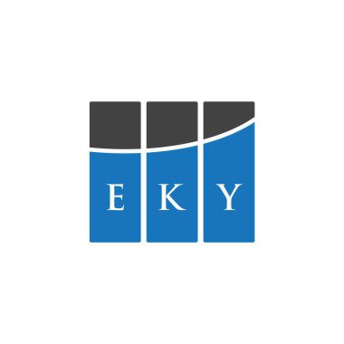 Beyaz arka planda EKY harf logosu tasarımı. EKY yaratıcı harflerin baş harfleri logo kavramı. EKY mektup tasarımı. Beyaz arka planda EKY harf logosu tasarımı. EKY yaratıcı harflerin baş harfleri logo kavramı. EKY harf tasarımı. EKY beyaz geri Grou üzerine harf logosu tasarımı