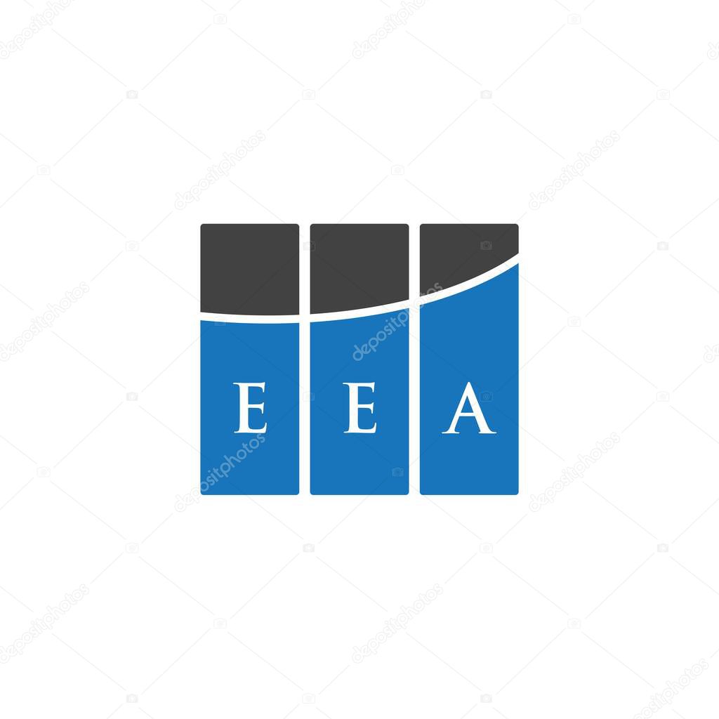 EEA letter logo design on WHITE background. EEA creative initials letter logo concept. EEA letter design.