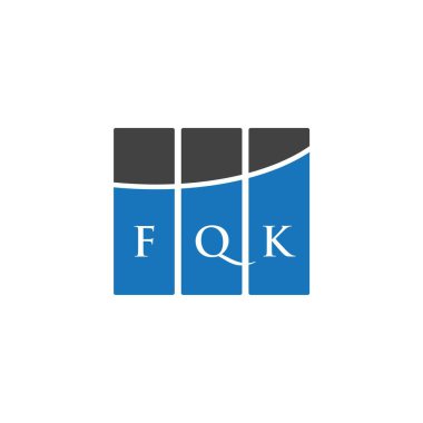 Beyaz arka planda FQK harf logosu tasarımı. FQK yaratıcı harflerin baş harfleri logo kavramı. FQK harf tasarımı. FQK harfi logo tasarımı. Beyazların arka planında. FQK yaratıcı harflerin baş harfleri logo kavramı. FQK harf tasarımı. FQK harfi logo tasarımı