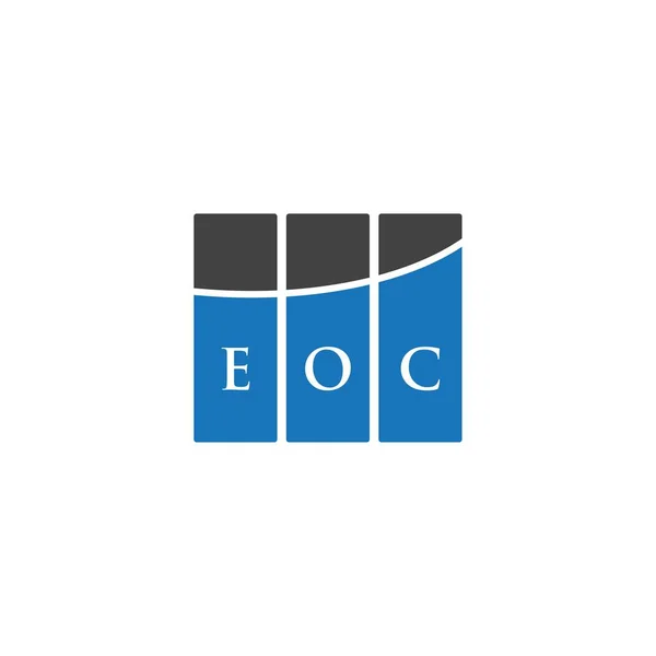 Eoc Letter Logo Design White Background Eoc Creative Initials Letter — ストックベクタ