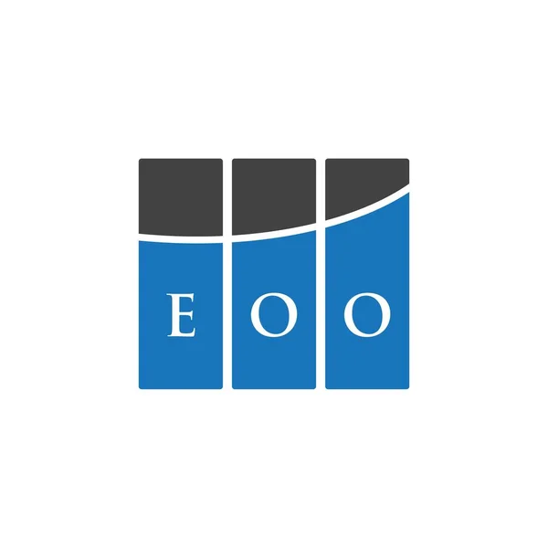 白を基調としたEooレターロゴデザイン Eoo創造的なイニシャルレターロゴコンセプト Eoo手紙のデザイン — ストックベクタ