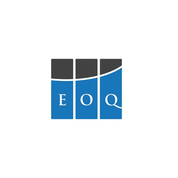 Eoq字母标识的白色背景设计 Eoq创意首字母首字母标识概念 Eoq字母设计 — 图库矢量图片
