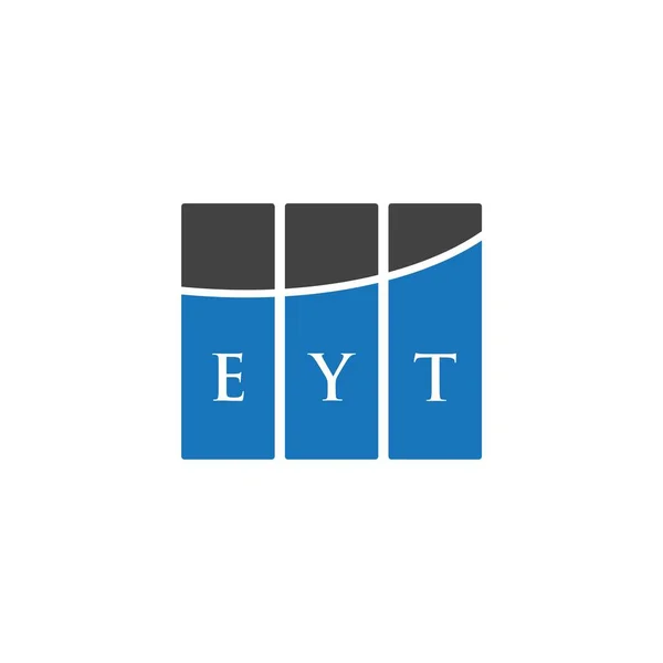 Eyt Letter Logo Ontwerp Witte Achtergrond Eyt Creatieve Initialen Letter — Stockvector