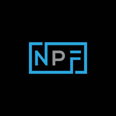 Beyaz arka planda NPF harf logosu tasarımı. NPF yaratıcı harflerin baş harfleri logo kavramı. NPF harf tasarımı. NPF harfi logo tasarımı. NPF yaratıcı harflerin baş harfleri logo kavramı. NPF harf tasarımı. NPF harfi logo tasarımı