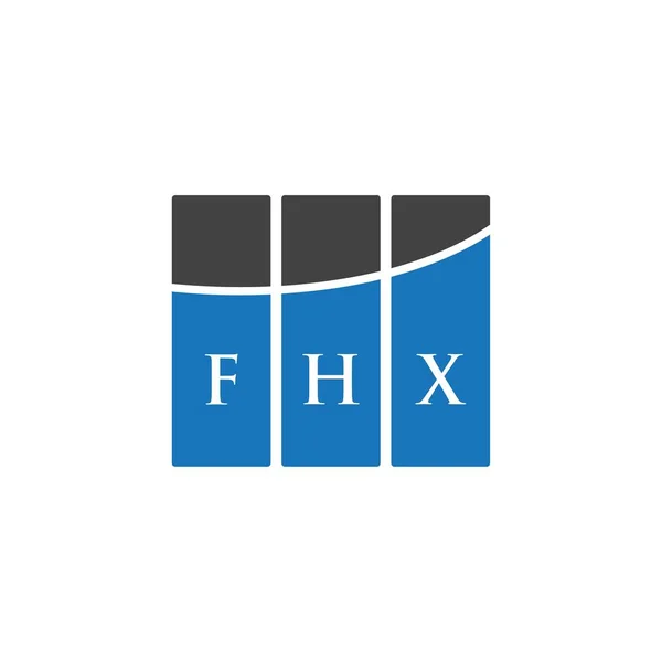 Fhx Lettre Logo Design Sur Fond Blanc Fhx Initiales Créatives — Image vectorielle