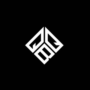 Siyah arka planda QBQ harfi logo tasarımı. QBQ yaratıcı harflerin baş harfleri logo kavramı. QBQ harf tasarımı.