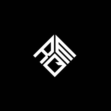 Siyah arkaplanda RQM harf logosu tasarımı. RQM yaratıcı harflerin baş harfleri logo kavramı. RQM harf tasarımı.