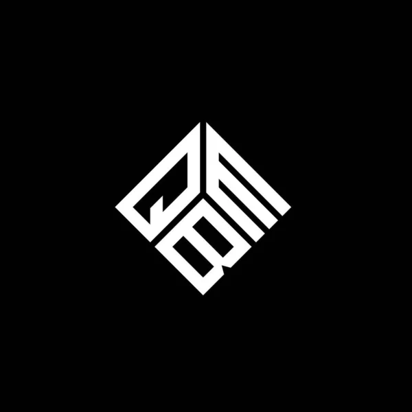 Qbm Letter Logo Design Black Background Qbm Creative Initials Letter — Stock Vector