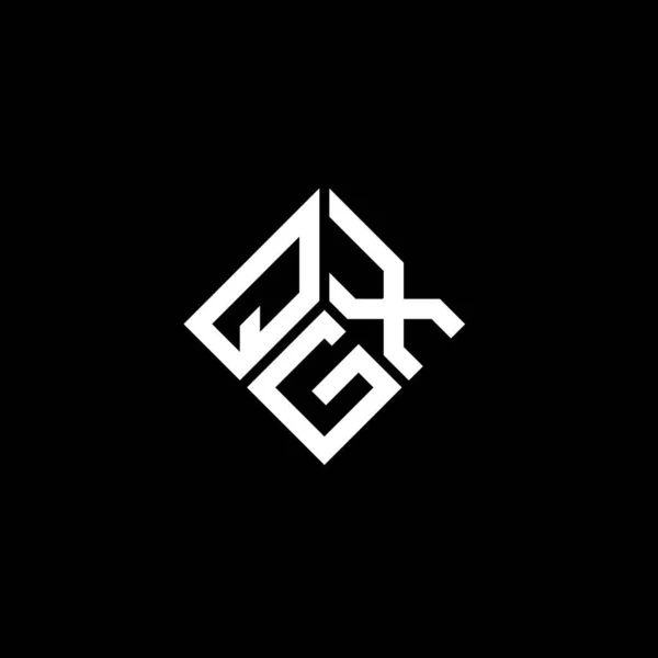 Qgx Дизайн Літер Чорному Тлі Qgx Творчі Ініціали Букви Концепція — стоковий вектор