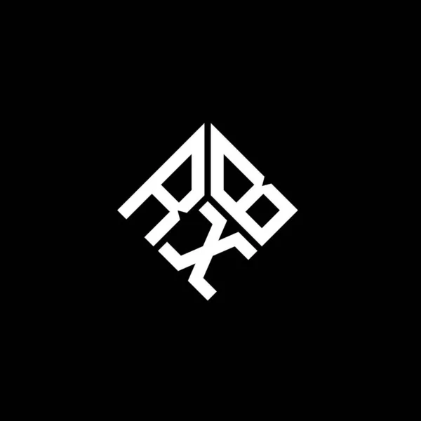 Rxb Letter Logo Design Auf Schwarzem Hintergrund Rxb Kreative Initialen — Stockvektor
