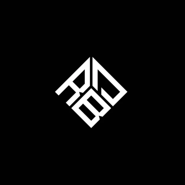 Design Logotipo Letra Rbd Fundo Preto Rbd Iniciais Criativas Conceito — Vetor de Stock