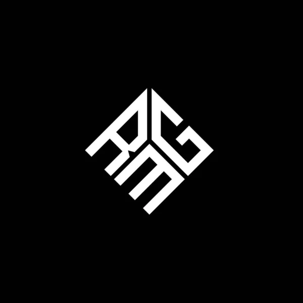 Дизайн Логотипа Рмг Чёрном Фоне Творческие Инициалы Рмг Буквенно Обозначают — стоковый вектор