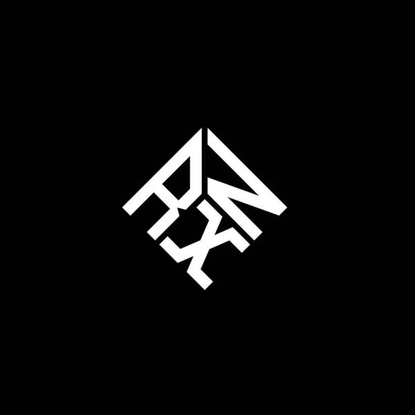 Дизайн Логотипа Rxn Чёрном Фоне Концепция Логотипа Инициалами Rxn Дизайн — стоковый вектор