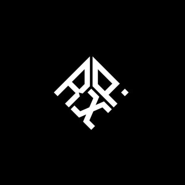 Rxp Letter Logo Design Black Background Rxp Creative Initials Letter — Stock Vector