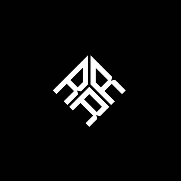 Diseño Del Logotipo Letra Rrr Sobre Fondo Negro Rrr Iniciales — Vector de stock