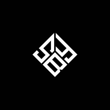 Siyah arka planda SBY harfi logo tasarımı. SBY yaratıcı harflerin baş harfleri logo kavramı. SBY harf tasarımı.
