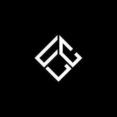 Siyah arkaplanda ULC harf logosu tasarımı. ULC yaratıcı harflerin baş harfleri logo kavramı. ULC harf tasarımı.