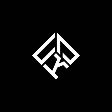 Siyah arkaplanda UKD harf logosu tasarımı. UKD yaratıcı harflerin baş harfleri logo kavramı. UKD harf tasarımı.