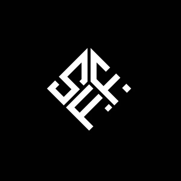 Дизайн Логотипа Sff Чёрном Фоне Творческие Инициалы Sff Буквенно Обозначают — стоковый вектор