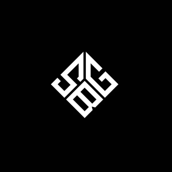 Дизайн Логотипа Sbg Чёрном Фоне Sbg Creative Initials Letter Logo — стоковый вектор