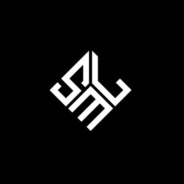 Σχεδιασμός Λογότυπου Γράμματα Sml Μαύρο Φόντο Sml Δημιουργική Αρχικά Γράμμα — Διανυσματικό Αρχείο