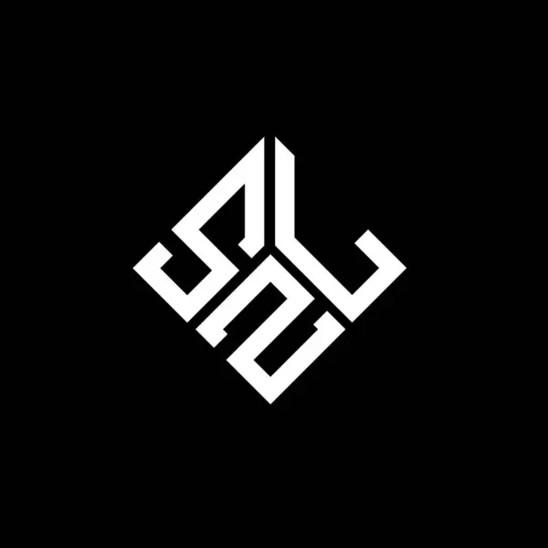 Szl Lettre Logo Design Sur Fond Noir Szl Initiales Créatives — Image vectorielle