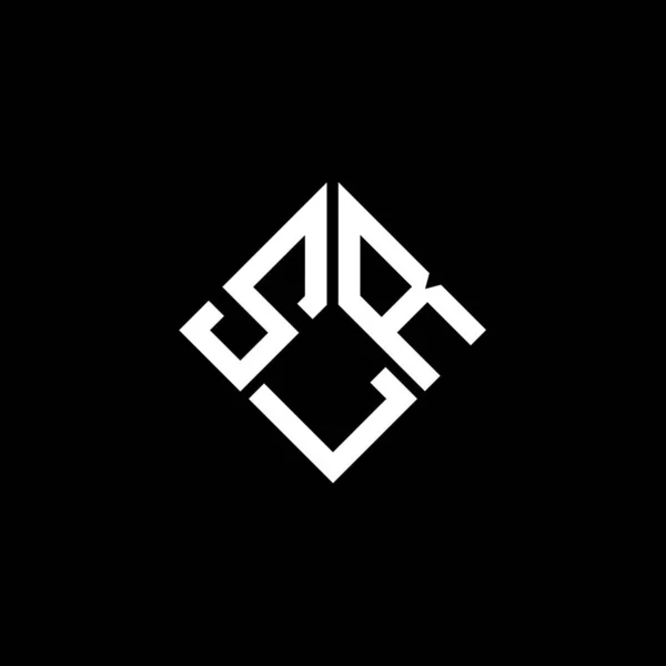 Slr Design Logotipo Carta Fundo Preto Slr Iniciais Criativas Conceito —  Vetores de Stock