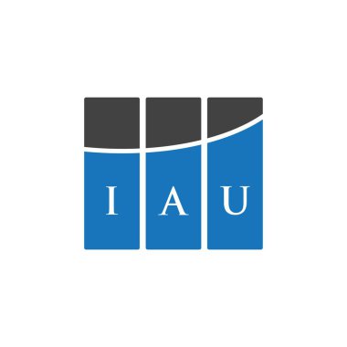 Beyazların arka planında IAU harf logosu tasarımı. IAU yaratıcı harf logosu konsepti. IAU harf tasarımı. IAU harf logosu tasarımı. Beyazların arka planında. IAU yaratıcı harf logosu konsepti. IAU mektup tasarımı. IAU 'nun Beyazların Arkası için harf logosu tasarımı.