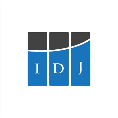 Beyaz arka planda IDJ harf logosu tasarımı. IDJ yaratıcı harf logosu konsepti. IDJ harf tasarımı.