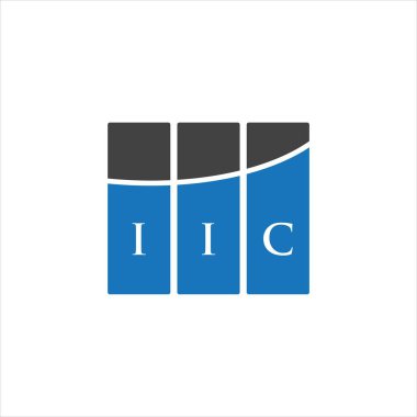 Beyaz arka planda IIC harf logosu tasarımı. IIC yaratıcı harf logosu konsepti. IIC harf tasarımı.