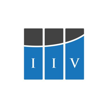 Beyaz arka planda IV harfli logo tasarımı. IV yaratıcı harf logosu konsepti. IV harfli dizayn. Beyaz arka planda IV harfli logo tasarımı. IV yaratıcı harf logosu konsepti. IV harf tasarımı.