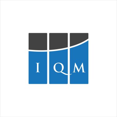 Beyaz arkaplanda IQM harf logosu tasarımı. IQM yaratıcı harflerin baş harfleri logo kavramı. IQM harf tasarımı.