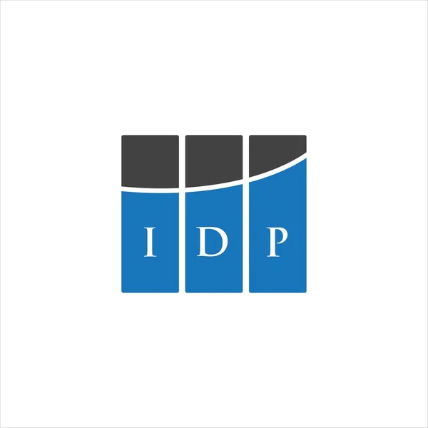 Idp Brev Logotyp Design Vit Bakgrund Idp Kreativa Initialer Brev — Stock vektor