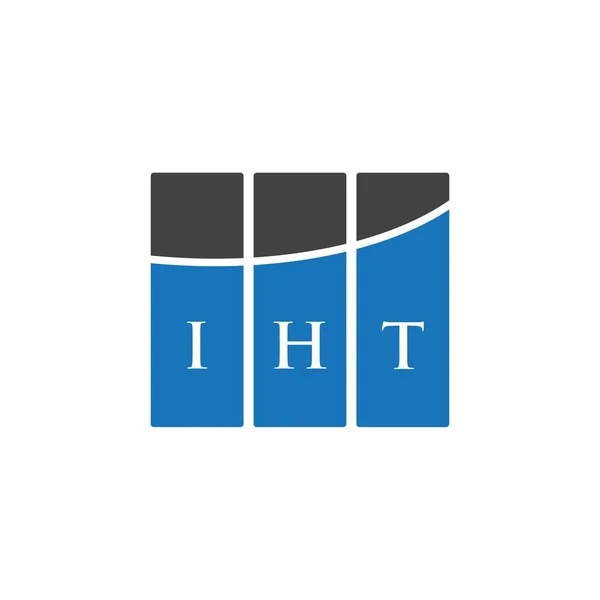 Projekt Logo Litery Iht Białym Tle Iht Twórcze Inicjały Koncepcja — Wektor stockowy