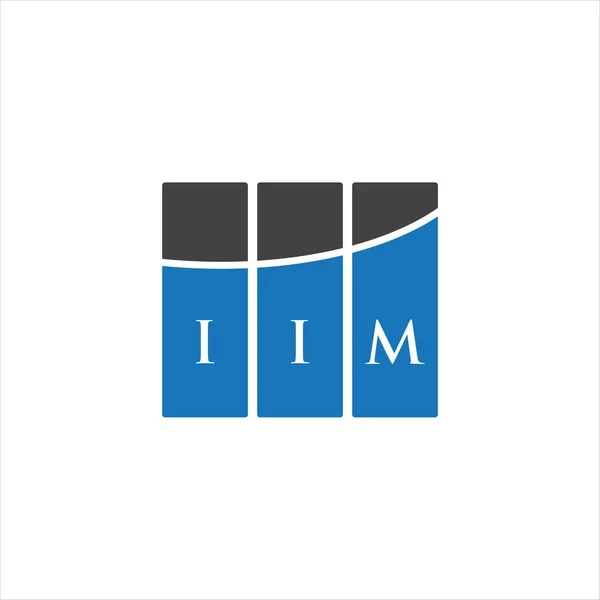 Projekt Logo Litery Iim Białym Tle Iim Twórcze Inicjały Koncepcja — Wektor stockowy