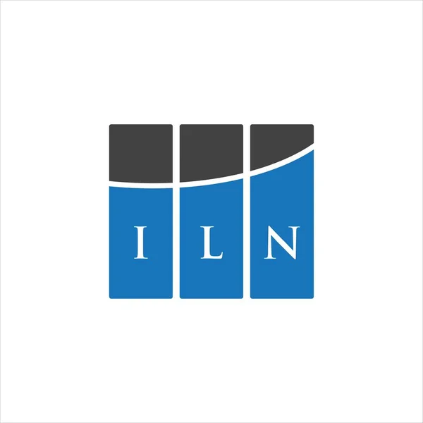 Iln Letter Logo Design White Background Iln Creative Initials Letter — Stock vektor