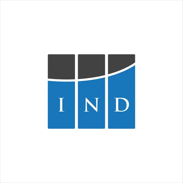 Projekt Logo Litery Ind Białym Tle Ind Twórcze Inicjały Koncepcja — Wektor stockowy