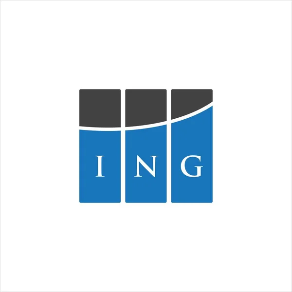Projekt Logo Litery Ing Białym Tle Ing Twórcze Inicjały Koncepcja — Wektor stockowy