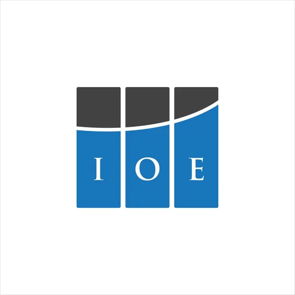 Ioe Letter Logo Design White Background Ioe Creative Initials Letter — Vettoriale Stock