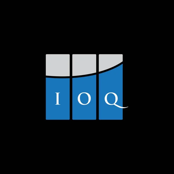 Diseño Del Logotipo Letra Ioq Sobre Fondo Blanco Ioq Iniciales — Vector de stock