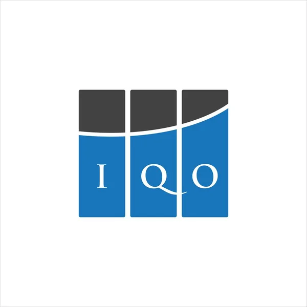 Diseño Del Logotipo Letra Iqo Sobre Fondo Blanco Iqo Iniciales — Vector de stock