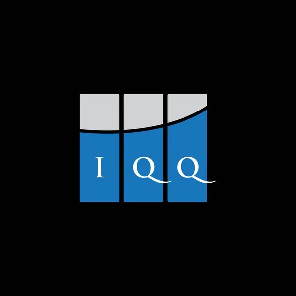 Diseño Del Logotipo Letra Iqq Sobre Fondo Blanco Iqq Iniciales — Vector de stock