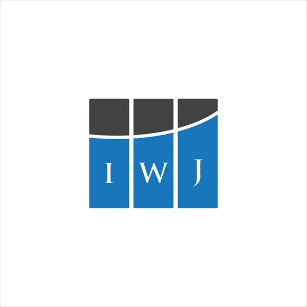 Projekt Logo Litery Iwj Białym Tle Iwj Twórcze Inicjały Koncepcja — Wektor stockowy