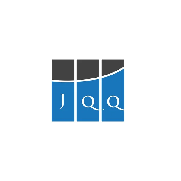 Diseño Del Logotipo Letra Jqq Sobre Fondo Blanco Jqq Iniciales — Vector de stock