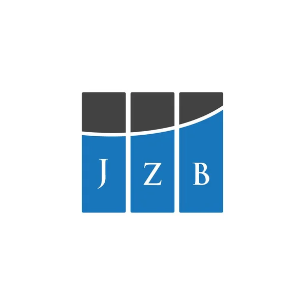 Jzb Lettre Logo Design Sur Fond Blanc Jzb Initiales Créatives — Image vectorielle