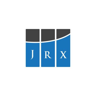 Beyaz arka planda JRX harfli logo tasarımı. JRX yaratıcı harflerin baş harfleri logo kavramı. JRX harf tasarımı.