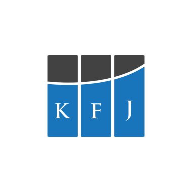 KFJ harf logosu tasarımıdır. KFJ yaratıcı harflerin baş harfleri logo kavramı. KFJ harf tasarımı. KFJ harf logo tasarımı. Beyazların arka planında. KFJ yaratıcı harflerin baş harfleri logo kavramı. KFJ harf tasarımı. KFJ 'in beyaz geri Grou üzerine harf logosu tasarımı.