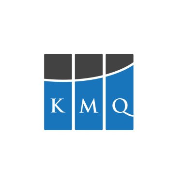 Beyaz arkaplanda KMQ harfi logo tasarımı. KMQ yaratıcı harflerin baş harfleri logo kavramı. KMQ harf tasarımı.